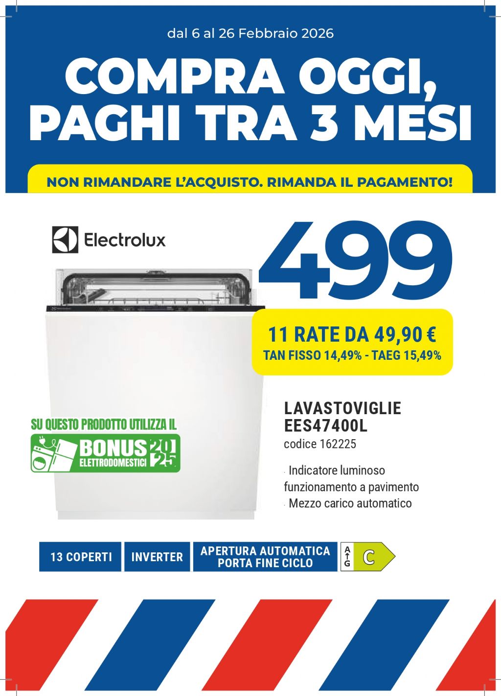 LAVASTOVIGLIE ELECTROLUX EES47400L